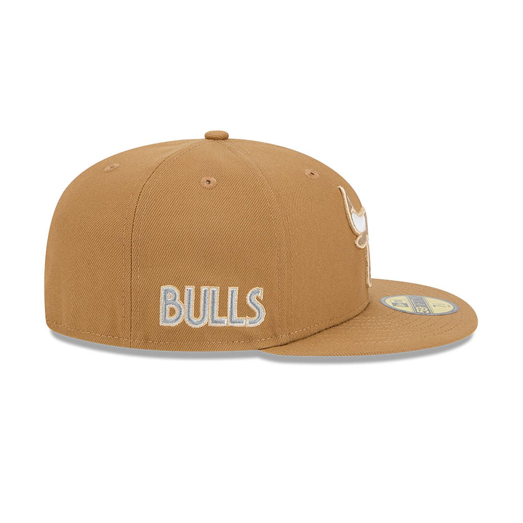 Chicago Bulls New Era 2024 City Edition Official Alternate Wheat 59FIFTY Fitted Hat product image 4, provided for visual