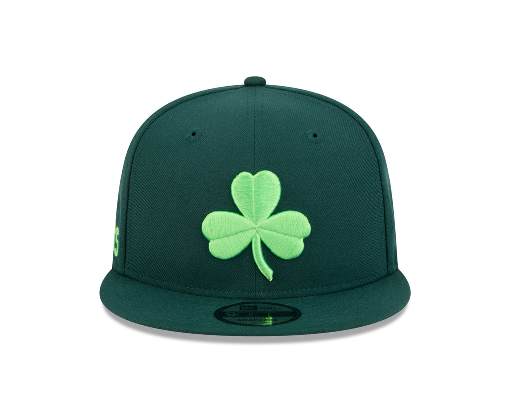Boston Celtics New Era 2024 City Edition Green 9FIFTY Adjustable Hat product image 2, provided for visual reference and