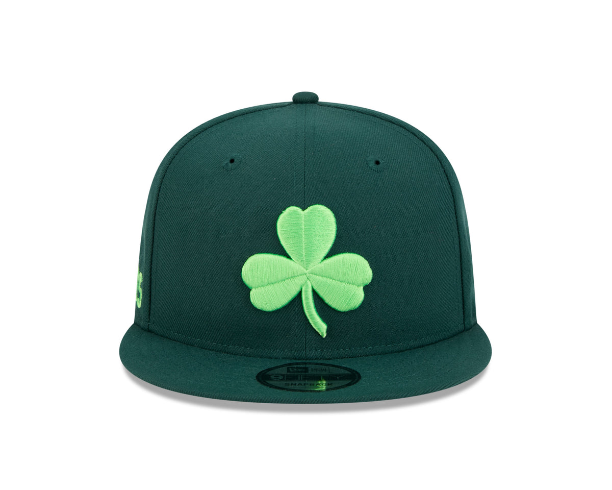 Boston Celtics New Era 2024 City Edition Green 9FIFTY Adjustable Hat product image 2, provided for visual reference and