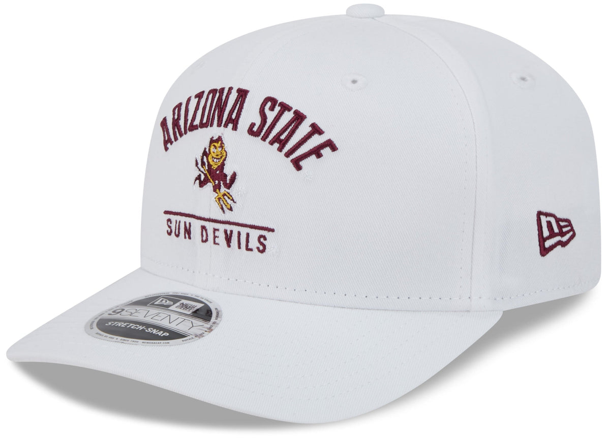 Arizona State Sun Devils New Era Team White 9SEVENTY Adjustable Hat product image 1, provided for visual reference and