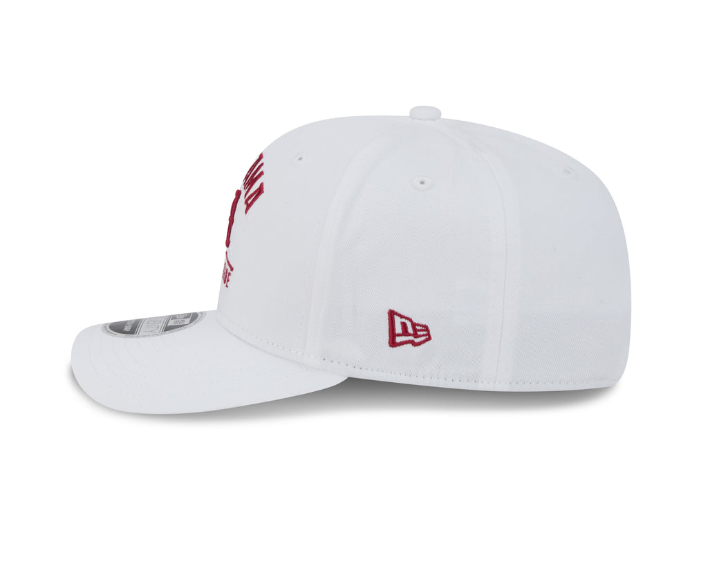 Alabama Crimson Tide New Era Team White 9SEVENTY Adjustable Hat product image 4, provided for visual reference and product