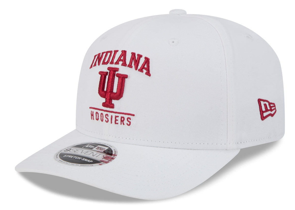 Indiana Hoosiers New Era CFP 2025 National Champions 9SEVENTY Stretch-Snap Hat product image 1, provided for visual