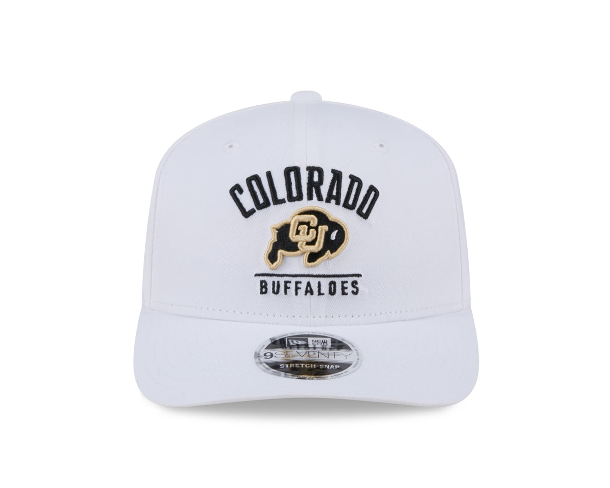 Colorado Buffaloes New Era Team White 9SEVENTY Adjustable Hat product image 2, provided for visual reference and product