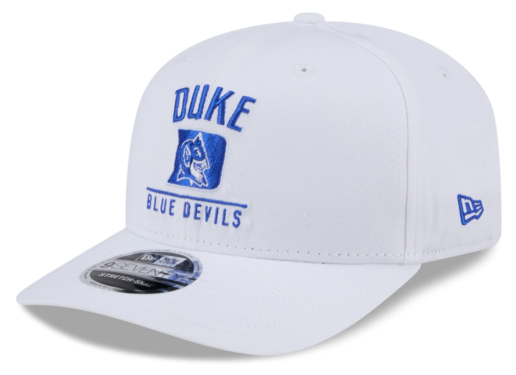 Duke Blue Devils New Era Team White 9SEVENTY Adjustable Hat product image 1, provided for visual reference and product