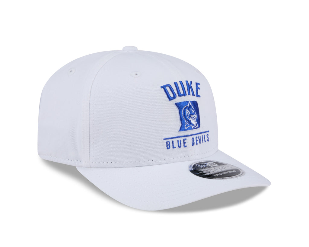 Duke Blue Devils New Era Team White 9SEVENTY Adjustable Hat product image 3, provided for visual reference and product