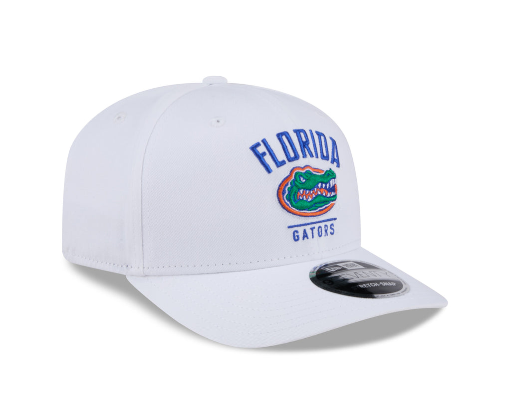 Florida Gators New Era Team White 9SEVENTY Adjustable Hat product image 3, provided for visual reference and product detail