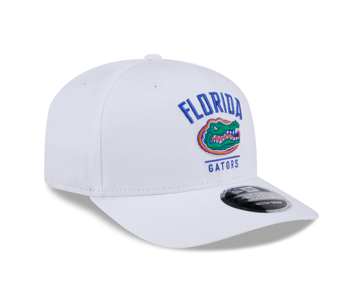 Florida Gators New Era Team White 9SEVENTY Adjustable Hat product image 3, provided for visual reference and product detail