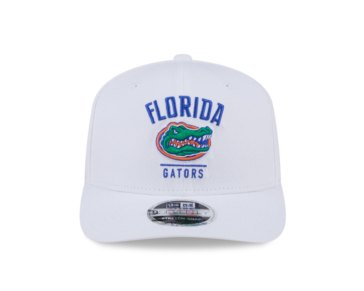 Florida Gators New Era Team White 9SEVENTY Adjustable Hat product image 2, provided for visual reference and product detail
