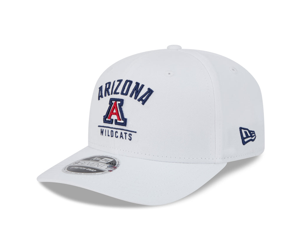 Arizona Wildcats New Era Team White 9SEVENTY Adjustable Hat product image 1, provided for visual reference and product