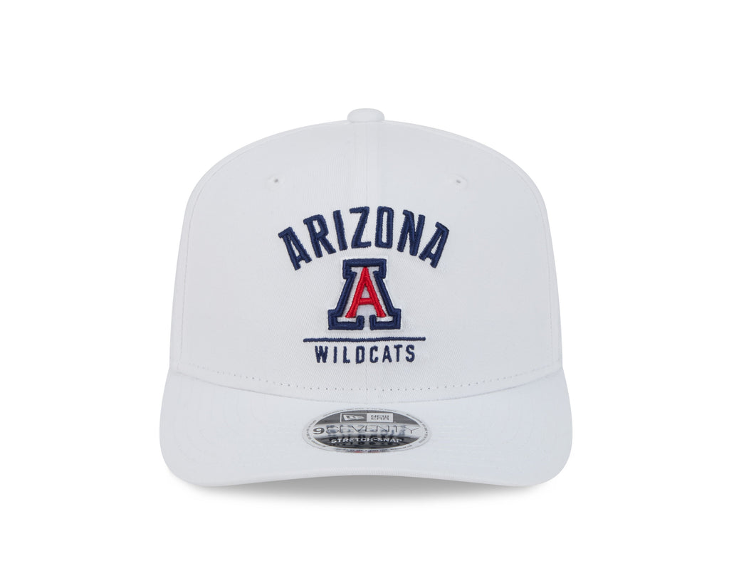 Arizona Wildcats New Era Team White 9SEVENTY Adjustable Hat product image 2, provided for visual reference and product