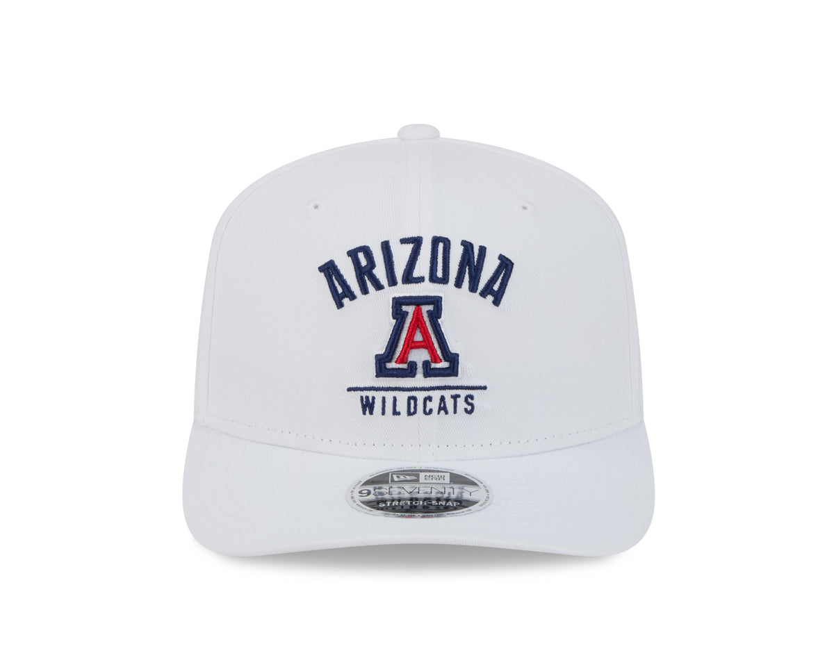 Arizona Wildcats New Era Team White 9SEVENTY Adjustable Hat product image 2, provided for visual reference and product