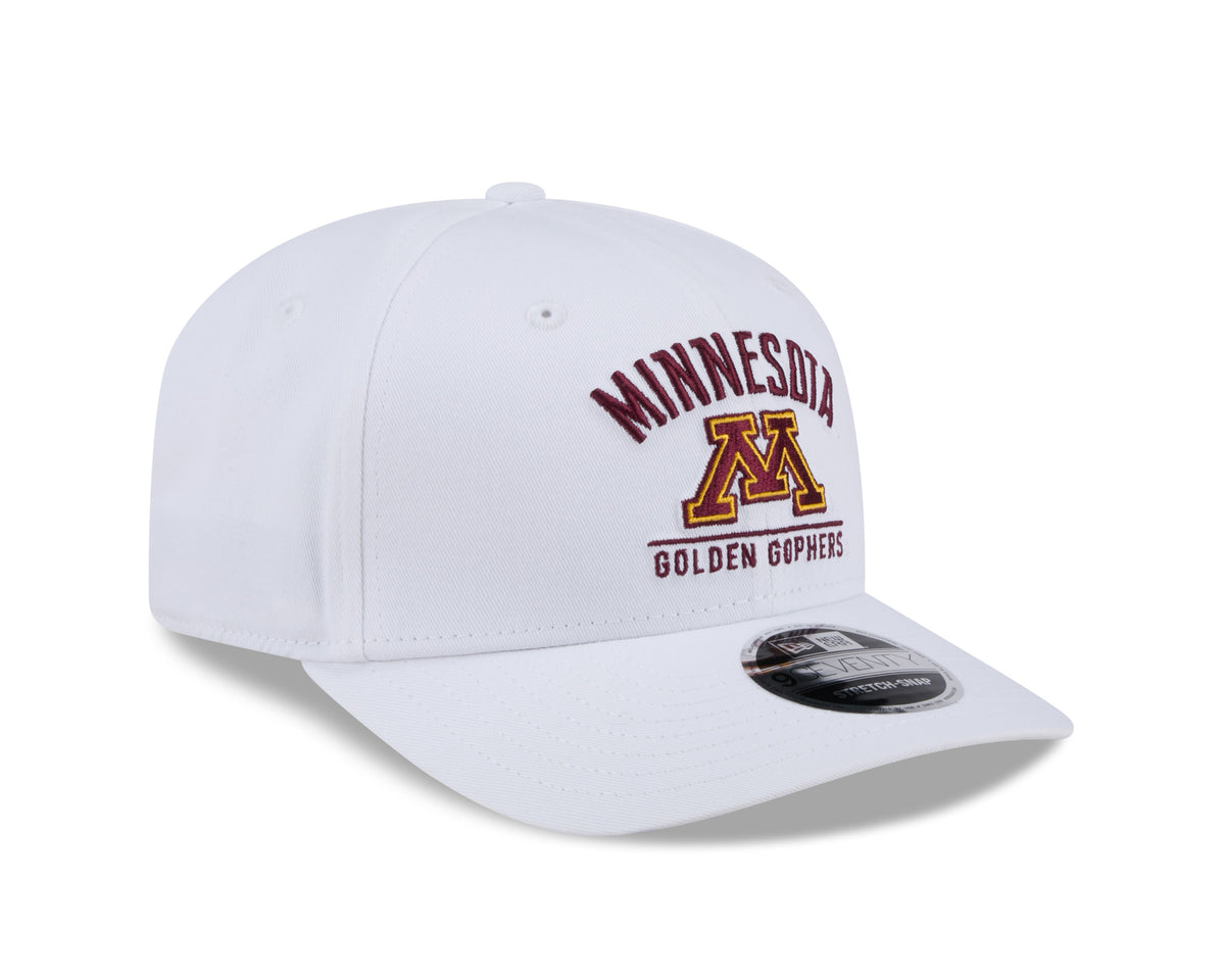 Minnesota Golden Gophers New Era Team White 9SEVENTY Adjustable Hat product image 3, provided for visual reference and