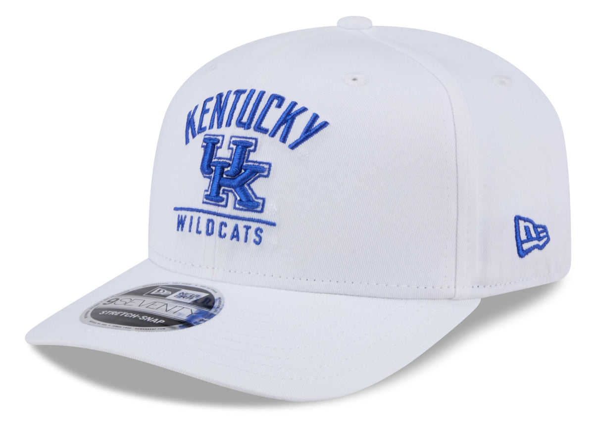 Kentucky Wildcats New Era Team White 9SEVENTY Adjustable Hat product image 1, provided for visual reference and product
