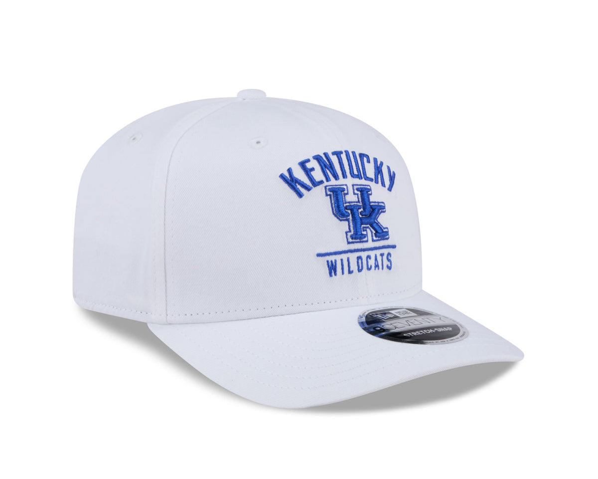Kentucky Wildcats New Era Team White 9SEVENTY Adjustable Hat product image 3, provided for visual reference and product