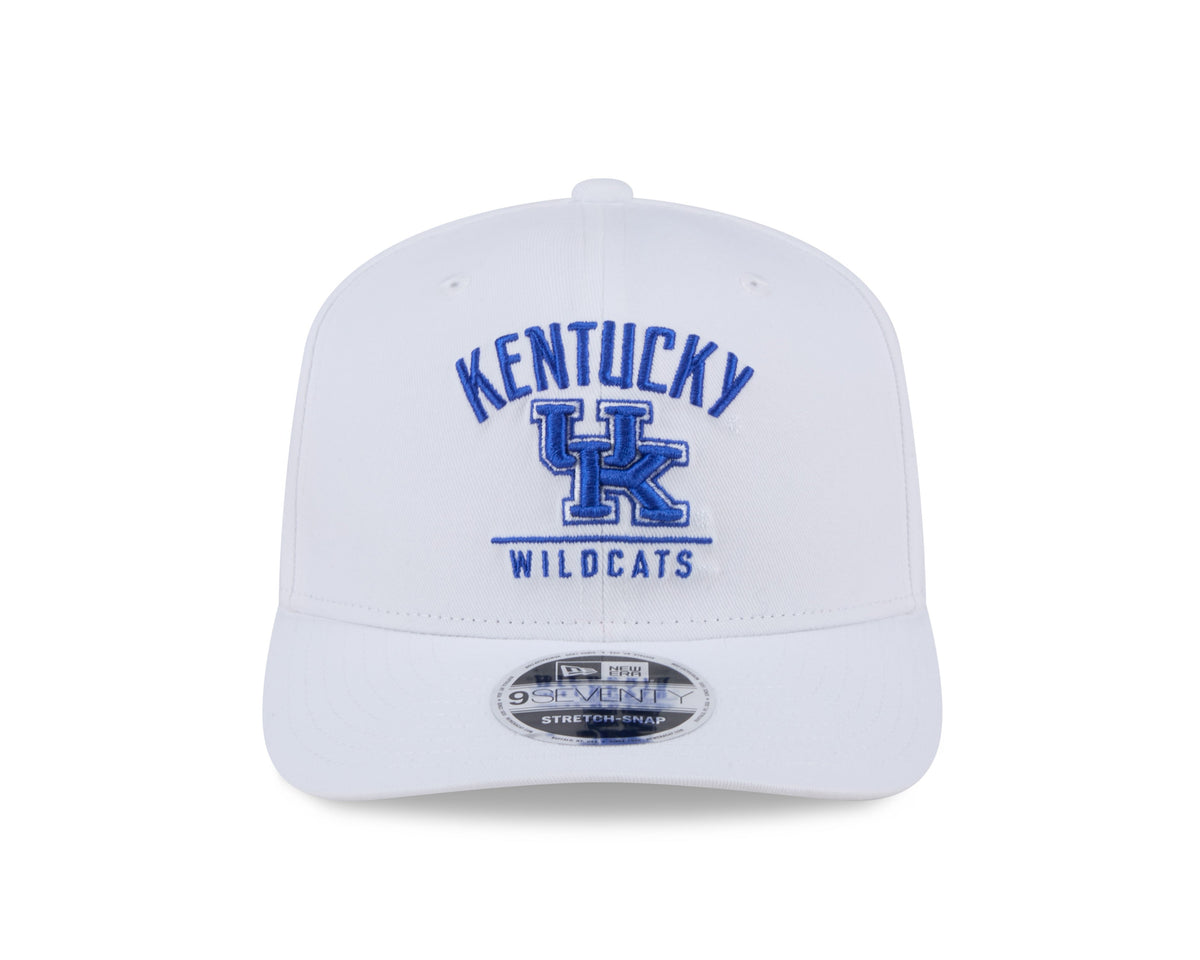 Kentucky Wildcats New Era Team White 9SEVENTY Adjustable Hat product image 2, provided for visual reference and product