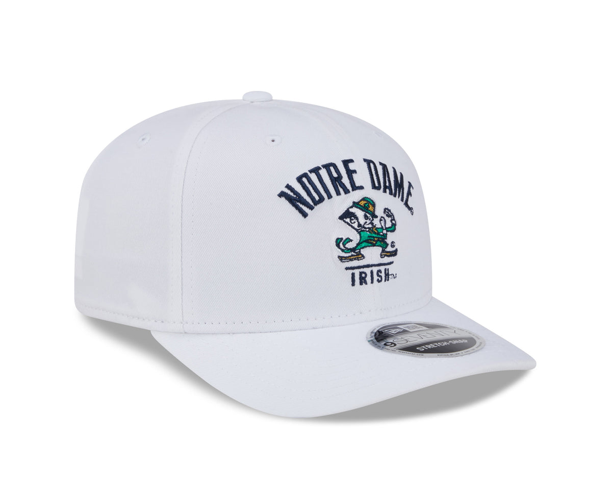Notre Dame Fighting Irish New Era Team White 9SEVENTY Adjustable Hat product image 3, provided for visual reference and