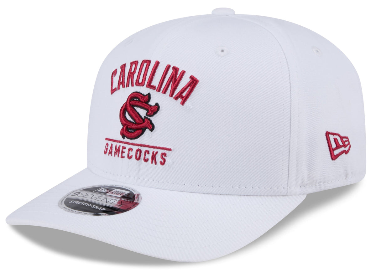 South Carolina Gamecocks New Era Team White 9SEVENTY Adjustable Hat product image 1, provided for visual reference and