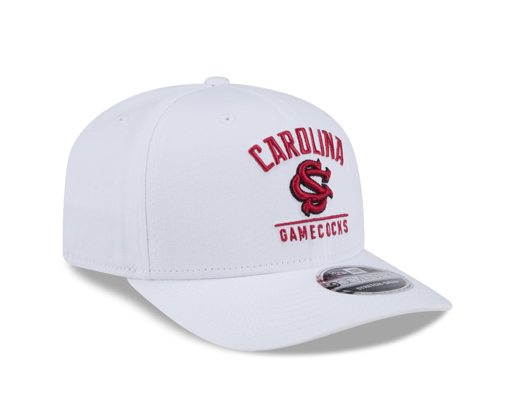 South Carolina Gamecocks New Era Team White 9SEVENTY Adjustable Hat product image 3, provided for visual reference and