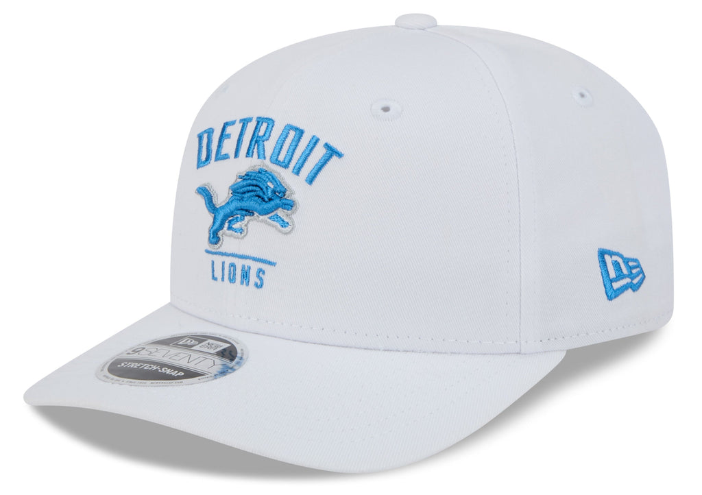 Detroit Lions New Era White Cotton Team 9SEVENTY Adjustable Hat for Men product image 1, provided for visual reference and