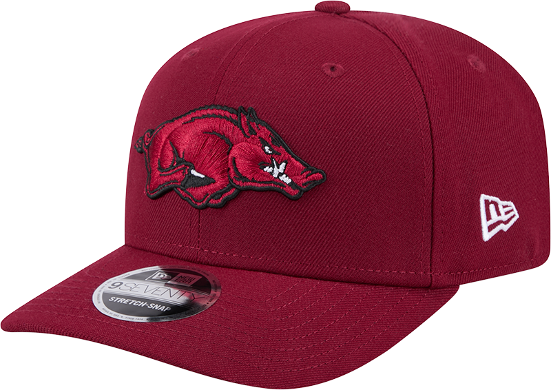 Arkansas Razorbacks New Era Team Crimson 9SEVENTY Adjustable Hat product image 1, provided for visual reference and product