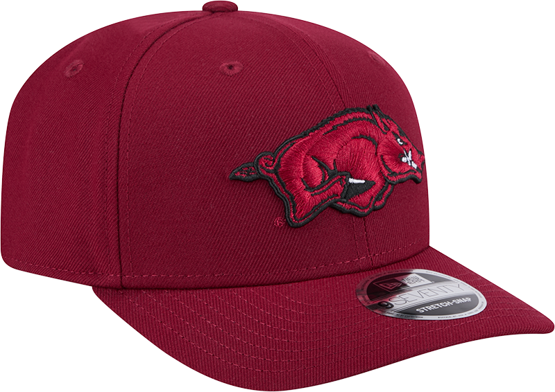 Arkansas Razorbacks New Era Team Crimson 9SEVENTY Adjustable Hat product image 3, provided for visual reference and product