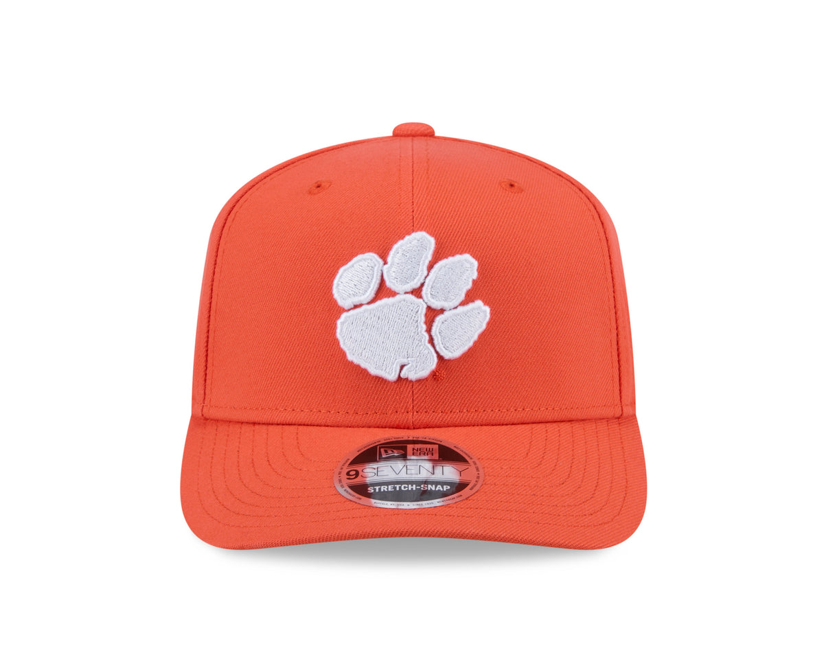 Clemson Tigers New Era Orange 9SEVENTY Adjustable Hat product image 2, provided for visual reference and product detail