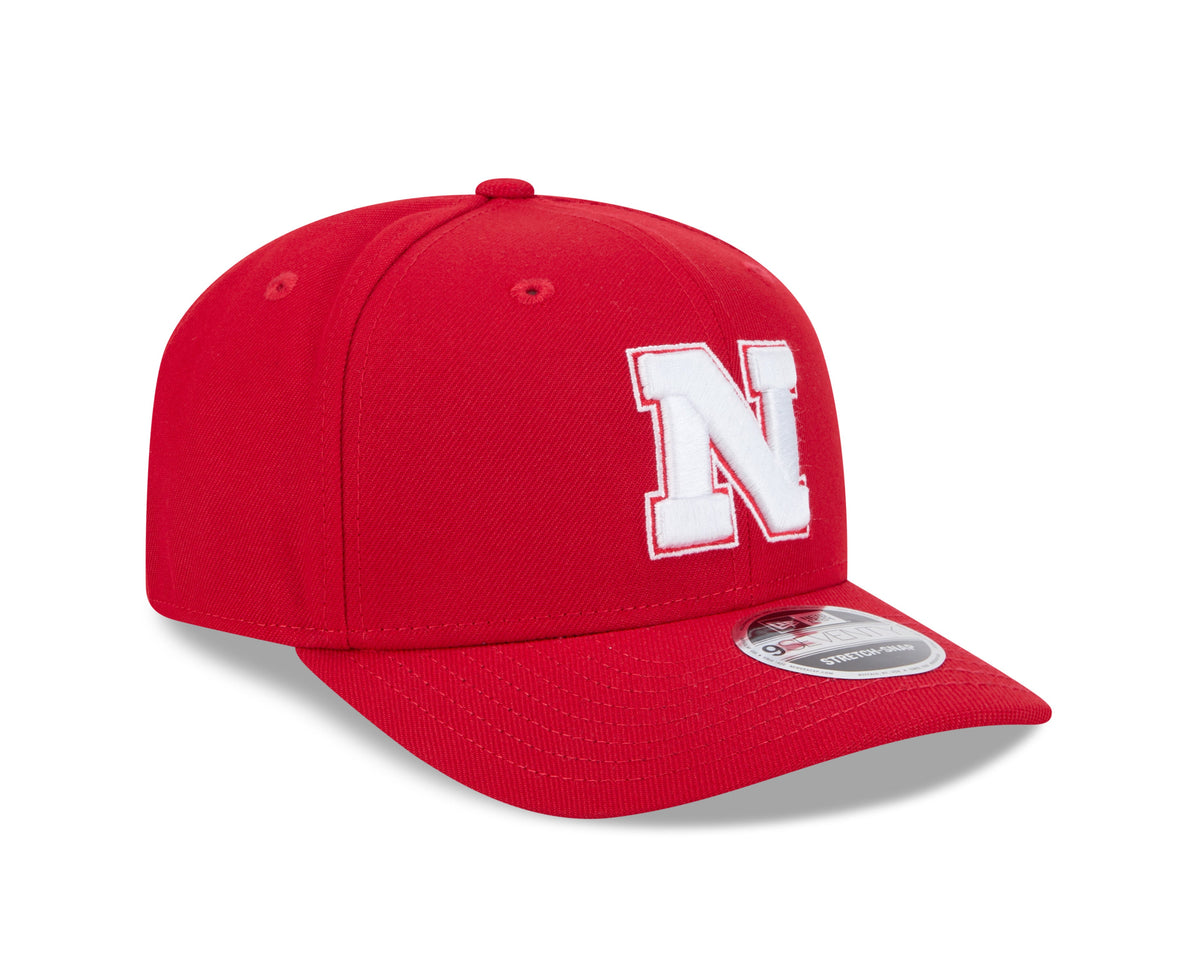 Nebraska Corn Huskers New Era Red 9SEVENTY Adjustable Hat product image 3, provided for visual reference and product detail