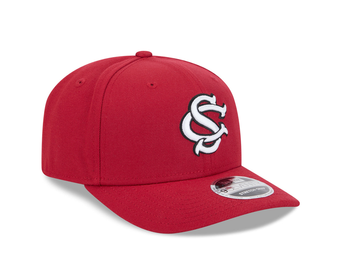 South Carolina Gamecocks New Era Red 9SEVENTY Adjustable Hat product image 3, provided for visual reference and product