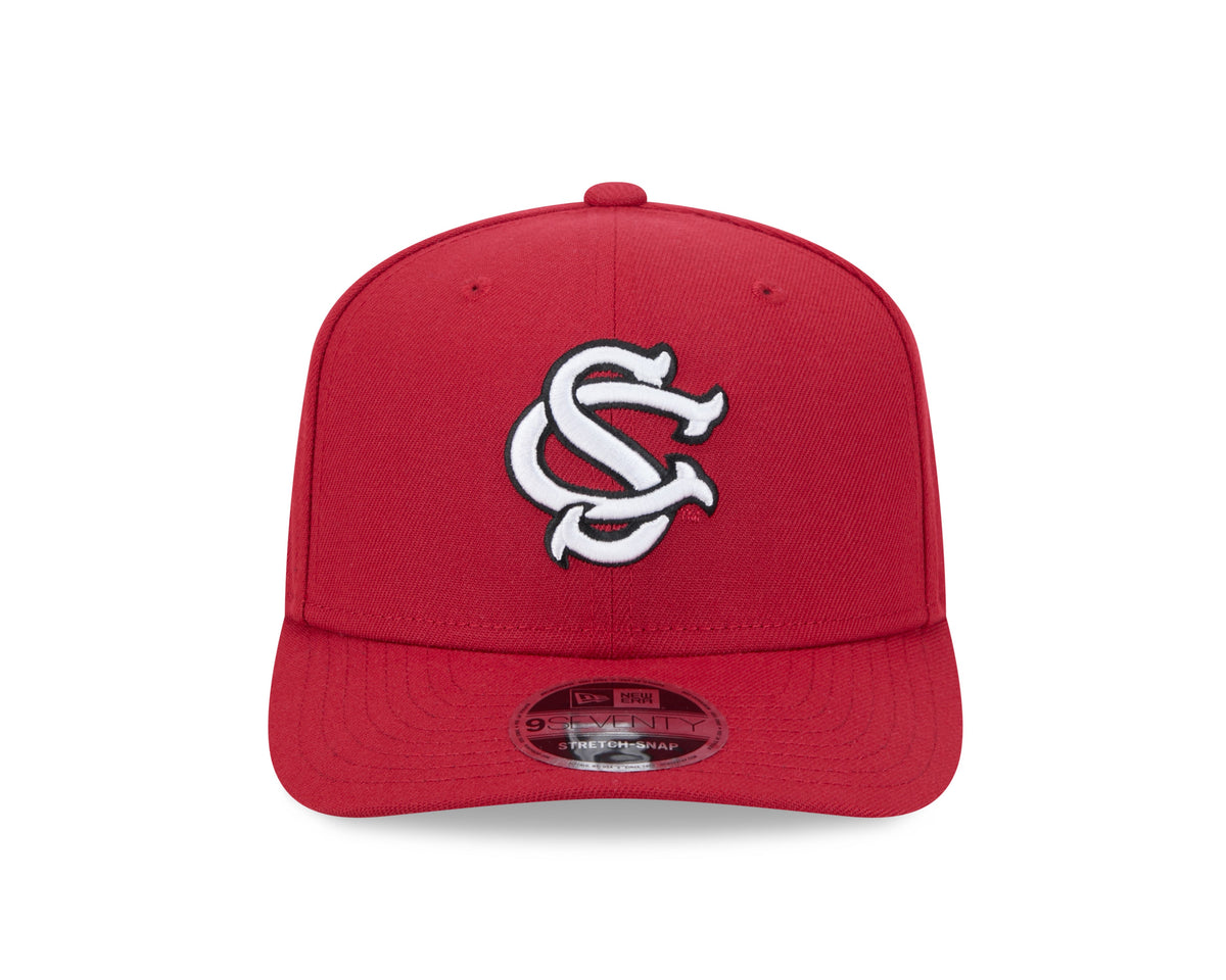 South Carolina Gamecocks New Era Red 9SEVENTY Adjustable Hat product image 2, provided for visual reference and product