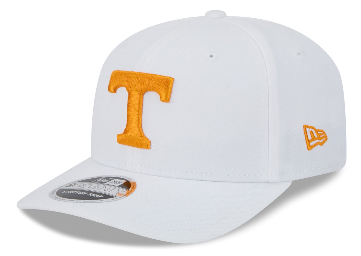 Tennessee Volunteers New Era White 9SEVENTY Adjustable Hat product image 1, provided for visual reference and product detail
