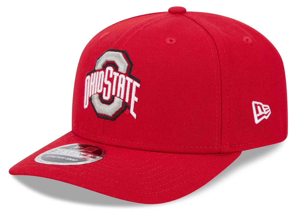 Ohio State Buckeyes New Era Red 9SEVENTY Adjustable Hat product image 1, provided for visual reference and product detail