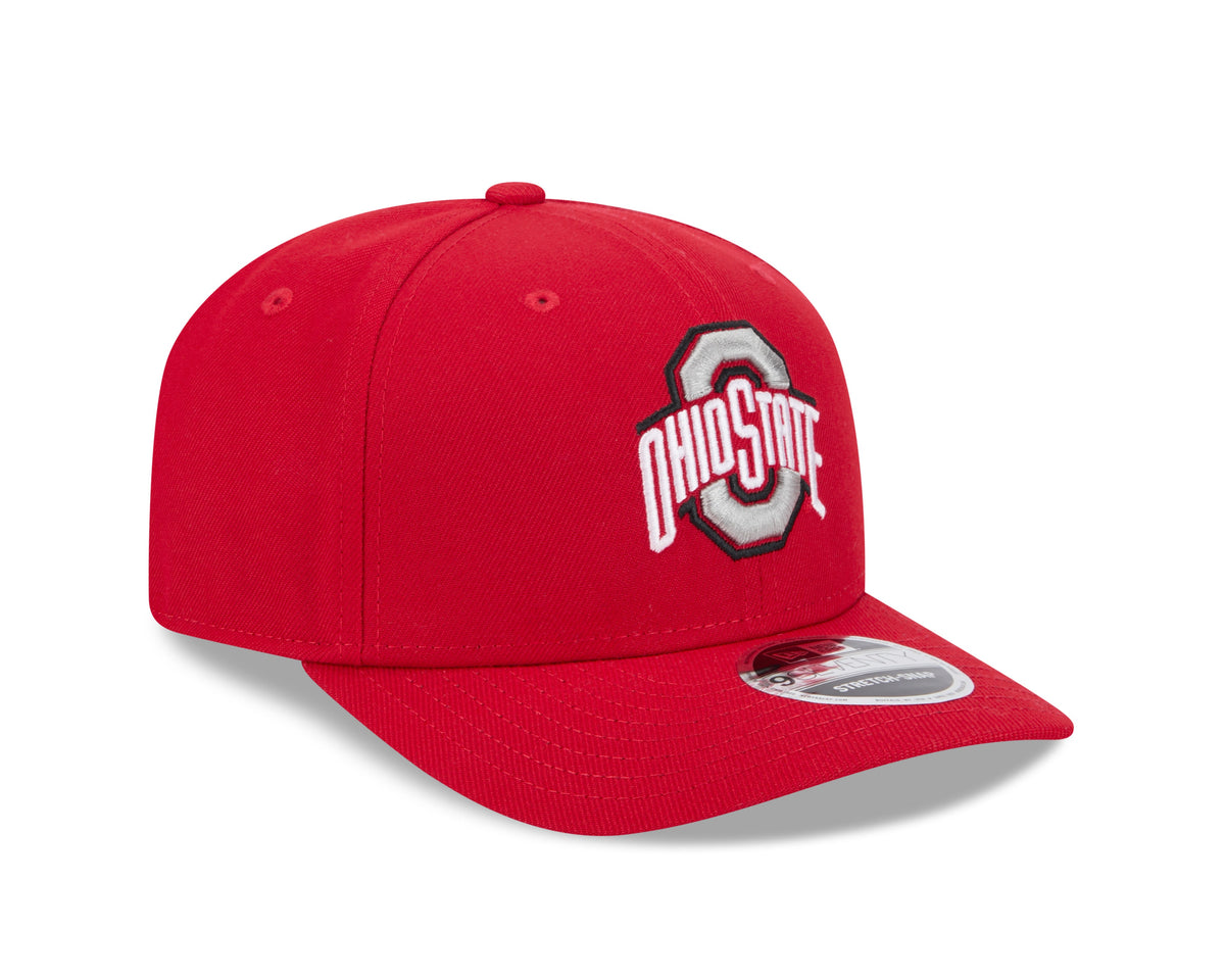 Ohio State Buckeyes New Era Red 9SEVENTY Adjustable Hat product image 3, provided for visual reference and product detail