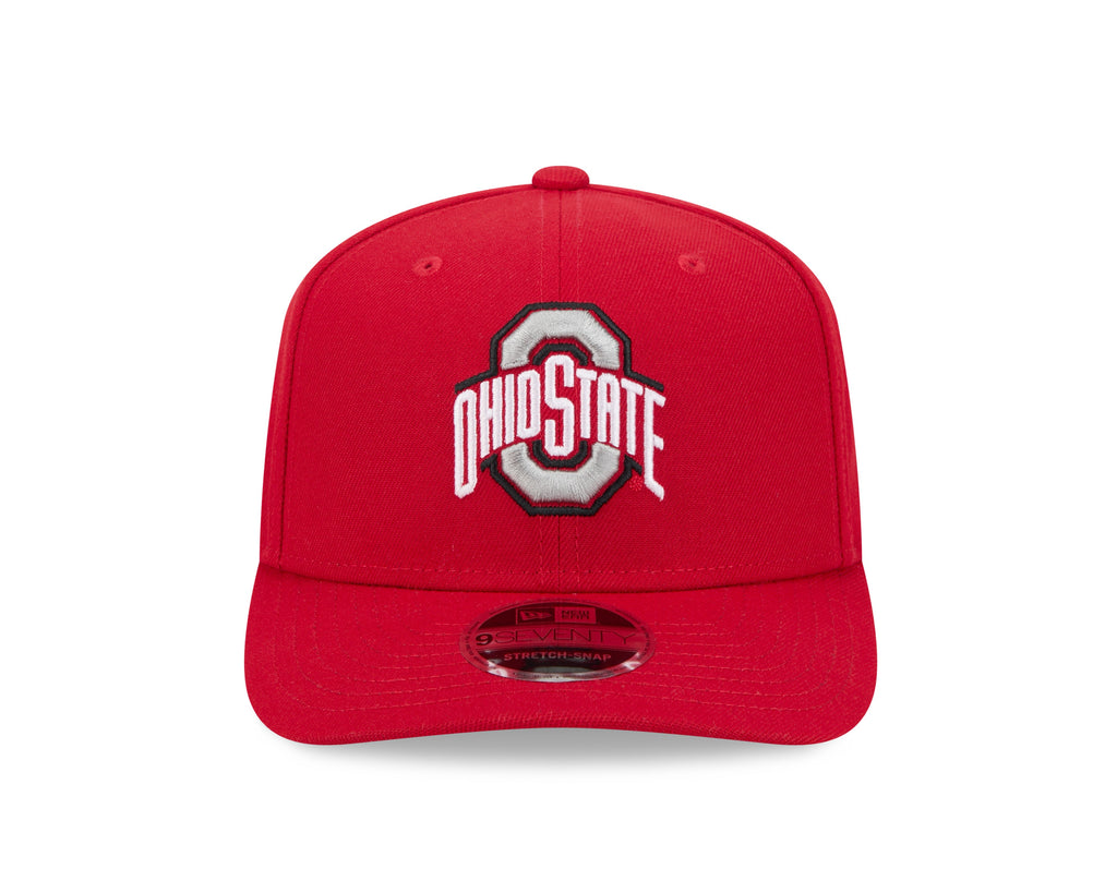 Ohio State Buckeyes New Era Red 9SEVENTY Adjustable Hat product image 2, provided for visual reference and product detail