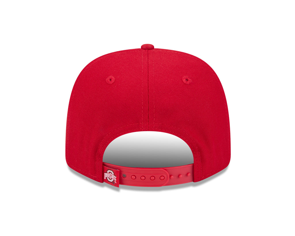 Ohio State Buckeyes New Era Red 9SEVENTY Adjustable Hat product image 6, provided for visual reference and product detail