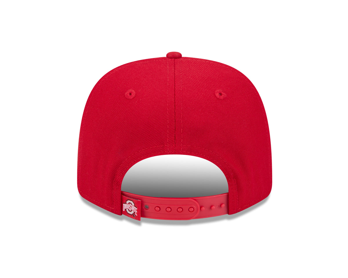 Ohio State Buckeyes New Era Red 9SEVENTY Adjustable Hat product image 6, provided for visual reference and product detail