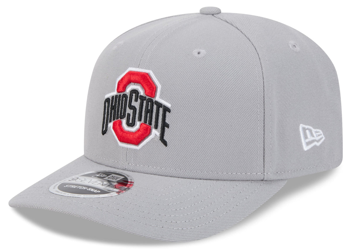 Ohio State Buckeyes New Era Gray 9SEVENTY Adjustable Hat product image 1, provided for visual reference and product detail