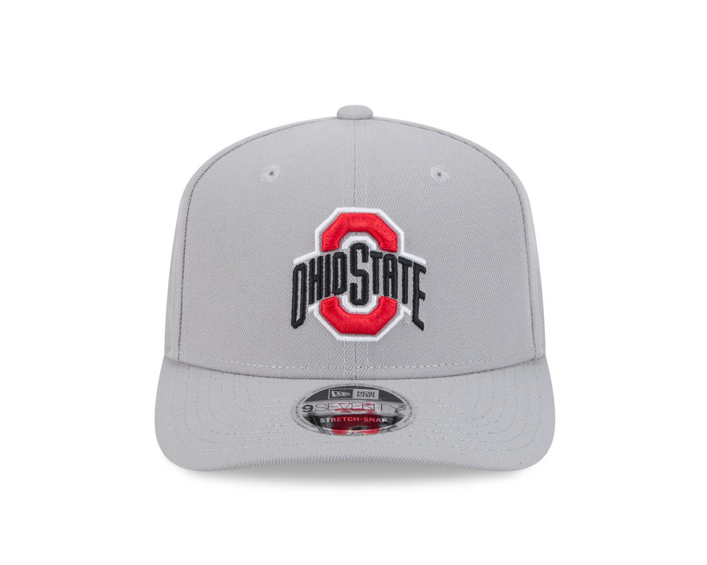 Ohio State Buckeyes New Era Gray 9SEVENTY Adjustable Hat product image 2, provided for visual reference and product detail