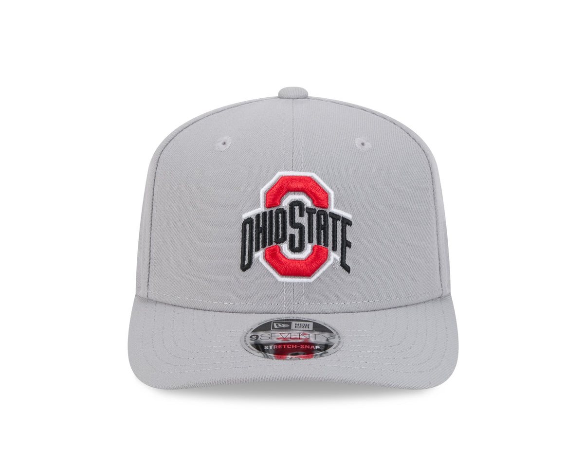 Ohio State Buckeyes New Era Gray 9SEVENTY Adjustable Hat product image 2, provided for visual reference and product detail