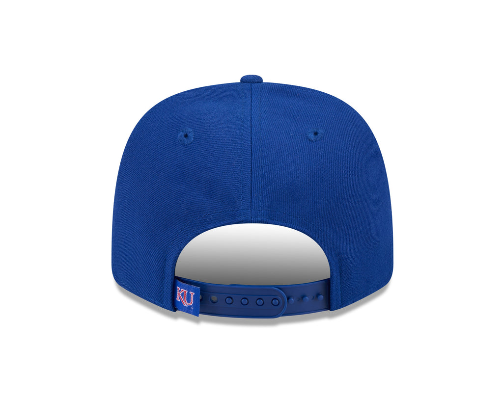Kansas Jayhawks New Era Blue 9SEVENTY Adjustable Hat product image 6, provided for visual reference and product detail review