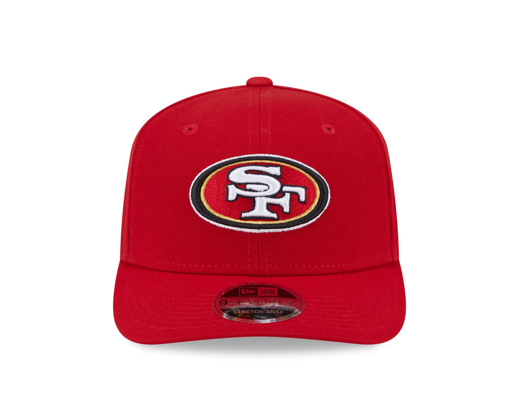 San Francisco 49ers New Era Red 9SEVENTY Adjustable Hat product image 2, provided for visual reference and product detail