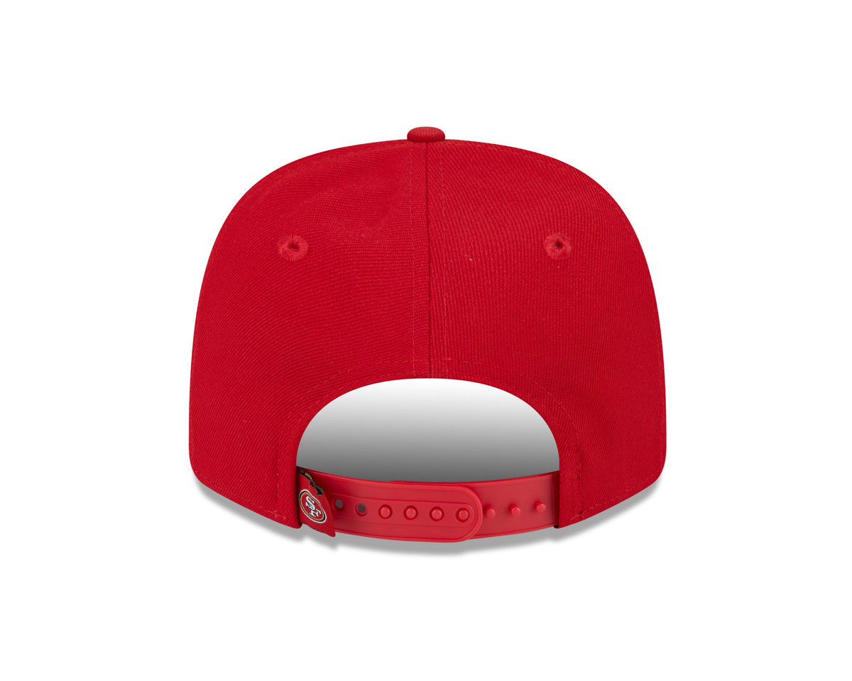 San Francisco 49ers New Era Red 9SEVENTY Adjustable Hat product image 6, provided for visual reference and product detail