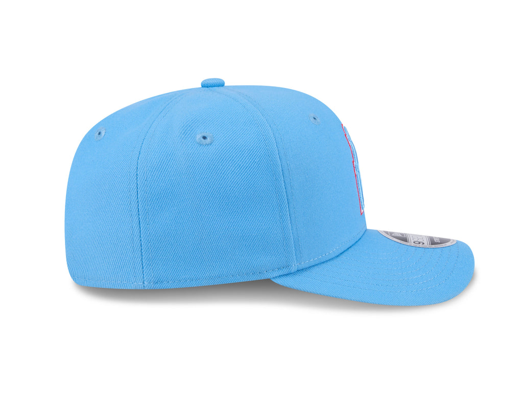 Houston Oilers New Era Sky Blue 9SEVENTY Adjustable Hat product image 5, provided for visual reference and product detail