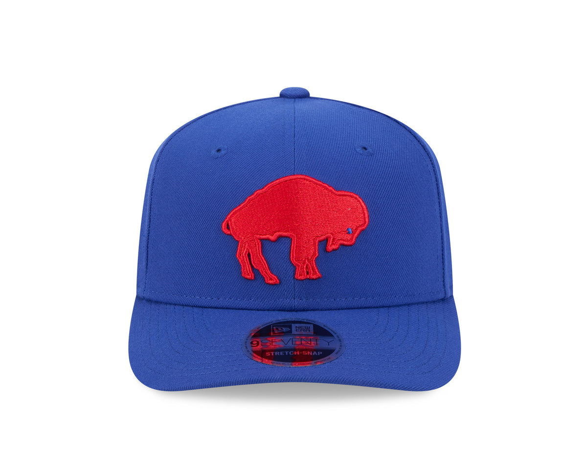Buffalo Bills New Era Royal Blue Throwback 9SEVENTY Adjustable Hat product image 2, provided for visual reference and