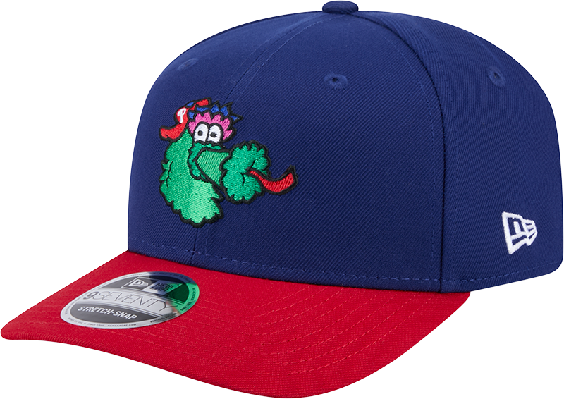 Philadelphia Phillies Blue/Red Phanatic New Era 9SEVENTY Stretch Snap Adjustable Hat product image 1, provided for visual