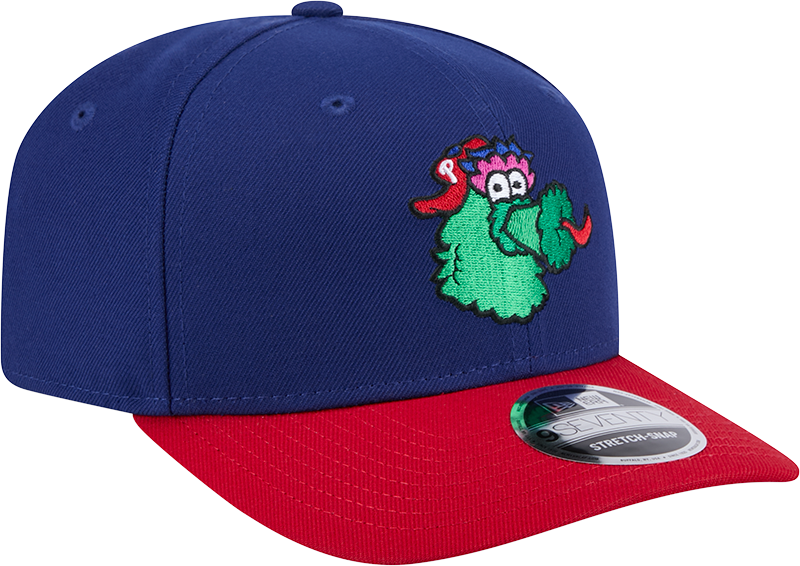 Philadelphia Phillies Blue/Red Phanatic New Era 9SEVENTY Stretch Snap Adjustable Hat product image 3, provided for visual