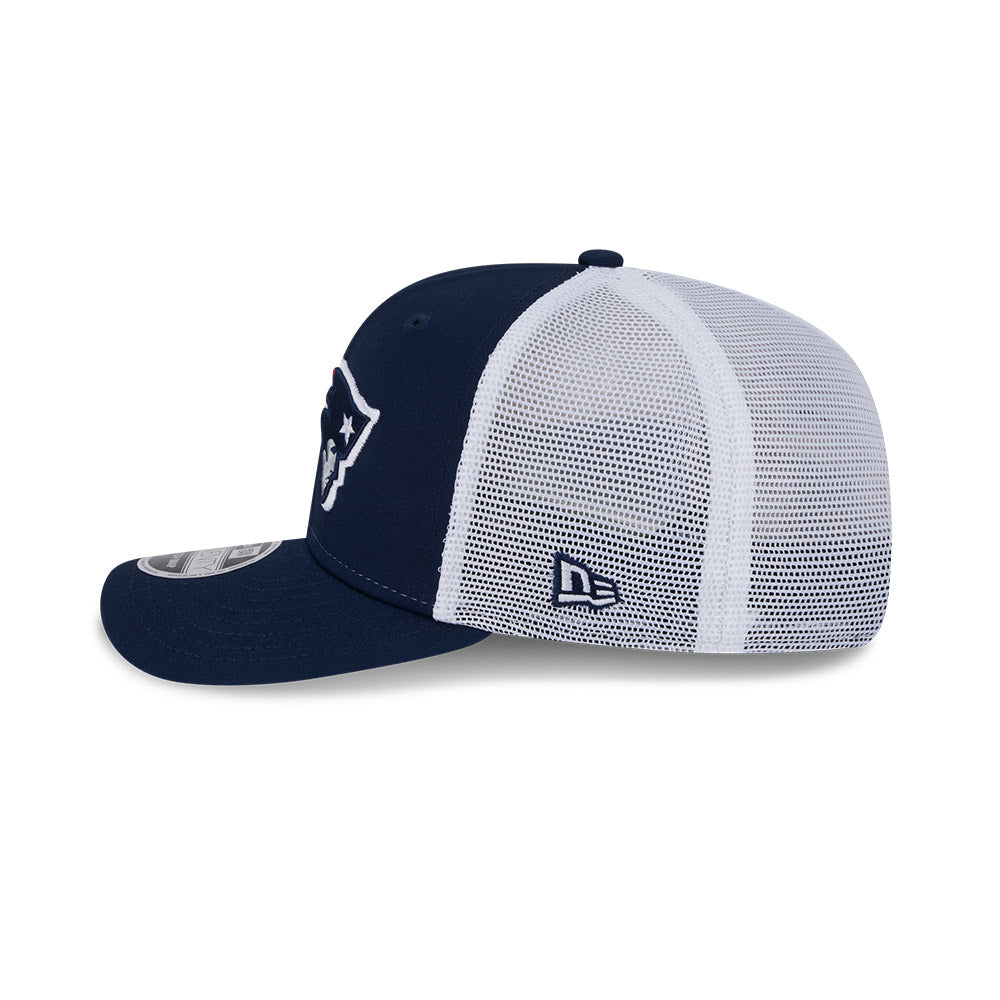New Era New England Patriots Navy/White Trucker 9SEVENTY Stretch-Snap Hat for Men product image 5, provided for visual