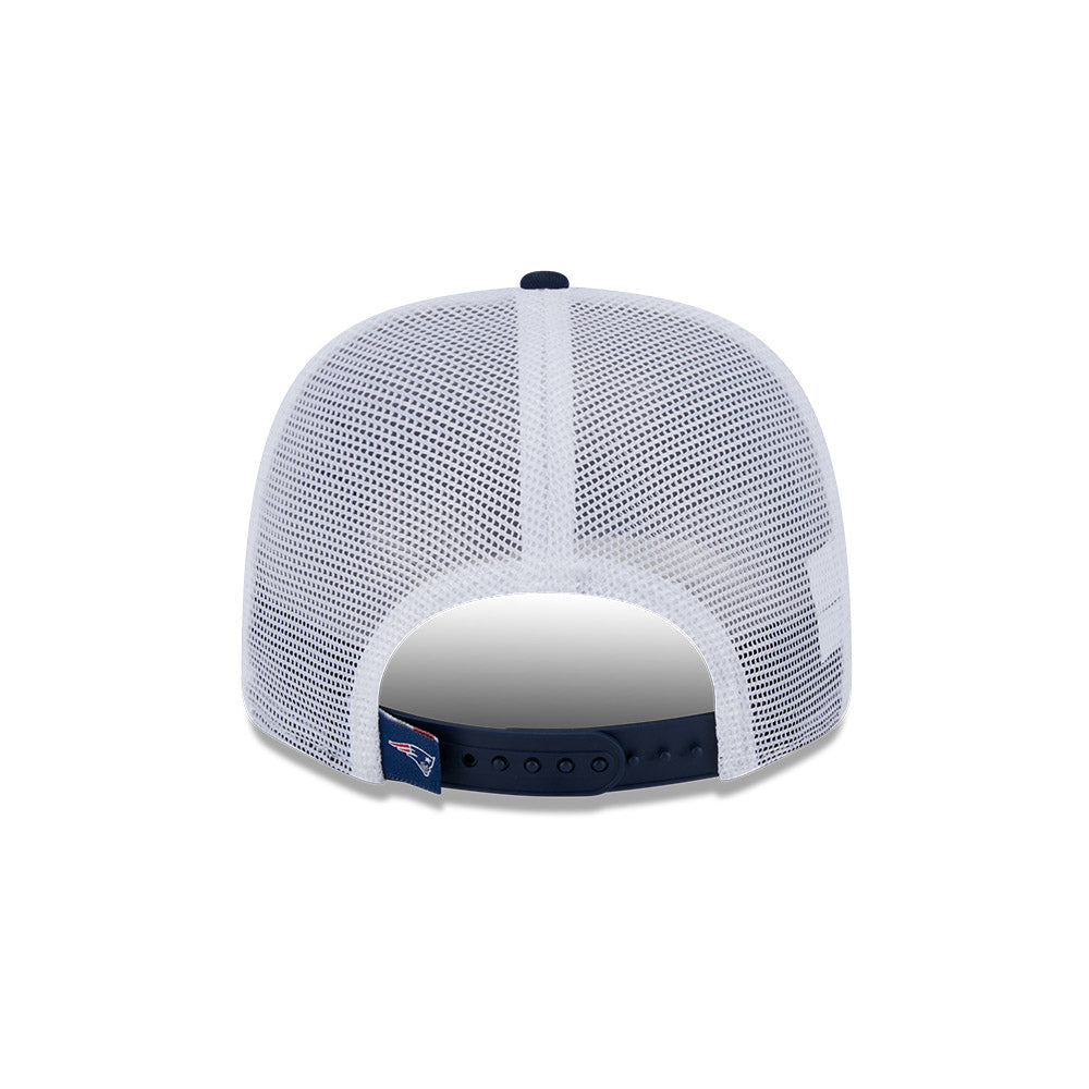 New Era New England Patriots Navy/White Trucker 9SEVENTY Stretch-Snap Hat for Men product image 4, provided for visual