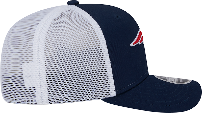 New Era New England Patriots Navy/White Trucker 9SEVENTY Stretch-Snap Hat for Men product image 6, provided for visual
