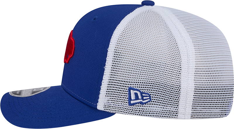 Buffalo Bills New Era Royal Throwback 9SEVENTY Trucker Adjustable Hat product image 5, provided for visual reference and