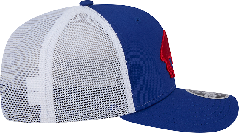 Buffalo Bills New Era Royal Throwback 9SEVENTY Trucker Adjustable Hat product image 4, provided for visual reference and